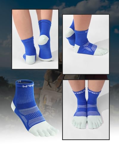 WRELS 1/2/3pairs Toe Socks Five Performance Athletic Running