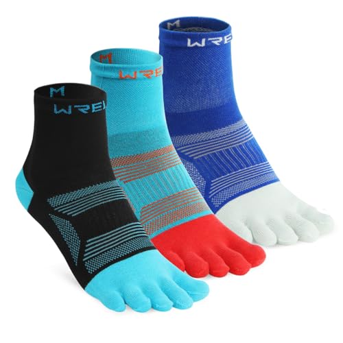 WRELS 1/2/3pairs Toe Socks Five Performance Athletic Running
