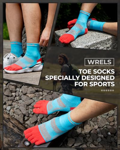 WRELS 1/2/3pairs Toe Socks Five Performance Athletic Running