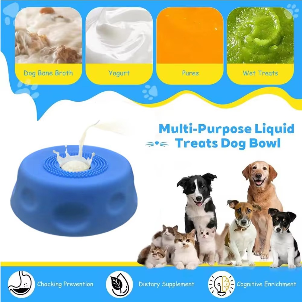 Non-Slip Base Slow Feeder Dog Bowl Ball-shaped
