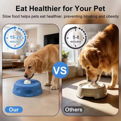 Non-Slip Base Slow Feeder Dog Bowl Ball-shaped